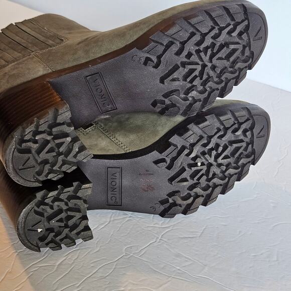 Vionic Wilma Olive Nubuck Ankle Boots Waterproof Women's Size 6 Fall Winter - Picture 6 of 12